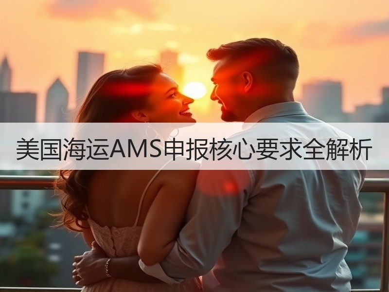美国海运AMS申报核心要求全解析 美国海运AMS申报核心要求全解析