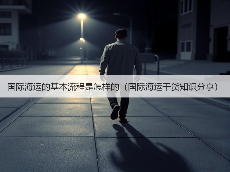 国际海运的基本流程是怎样的（国际海运干货知识分享）