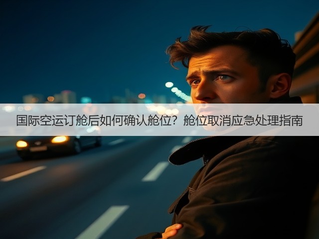 国际空运订舱后如何确认舱位？舱位取消应急处理指南(图1)