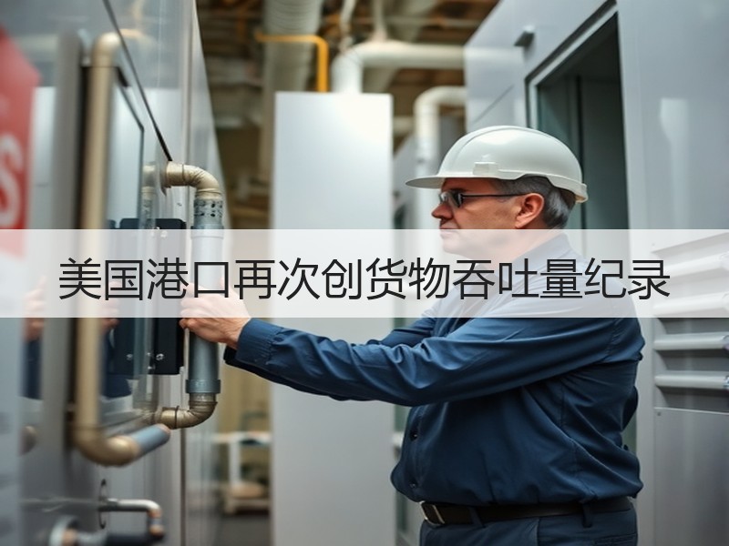 美国港口再次创货物吞吐量纪录