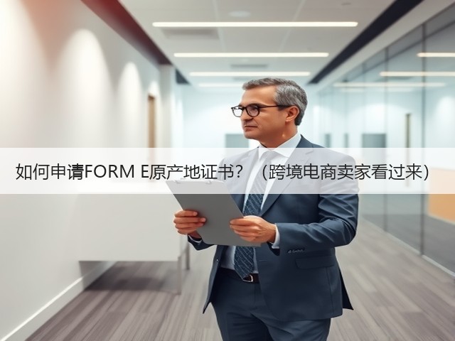 如何申请FORM E原产地证书?(跨境电商卖家看过来)(图3) 如何申请FORM E原产地证书?(跨境电商卖家看过来)(图3)