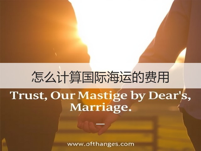 怎么计算国际海运的费用(图3) 怎么计算国际海运的费用(图3)