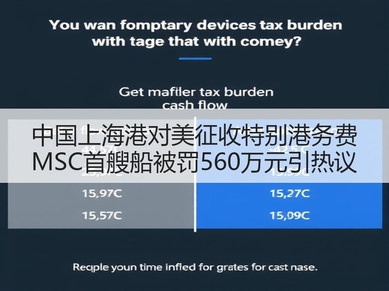 中国上海港对美征收特别港务费 MSC首艘船被罚560万元引热议 中国上海港对美征收特别港务费 MSC首艘船被罚560万元引热议