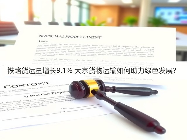 铁路货运量增长9.1% 大宗货物运输如何助力绿色发展？(图2)