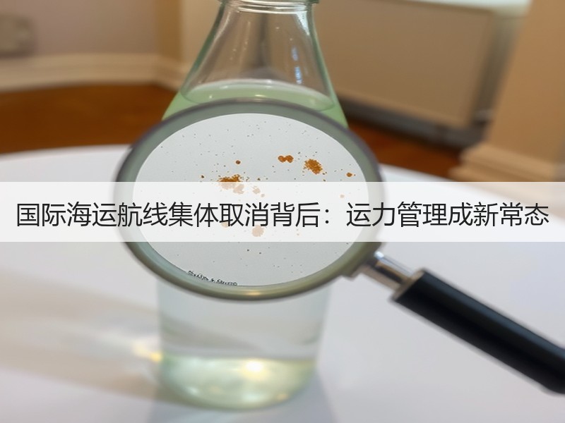 国际海运航线集体取消背后:运力管理成新常态 国际海运航线集体取消背后:运力管理成新常态