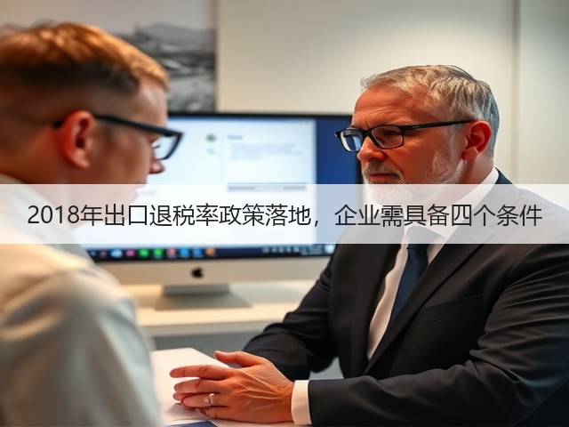 2018年出口退税率政策落地,企业需具备四个条件(图2) 2018年出口退税率政策落地,企业需具备四个条件(图2)
