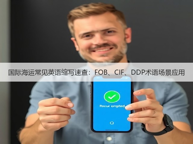 国际海运常见英语缩写速查：FOB、CIF、DDP术语场景应用(图1)