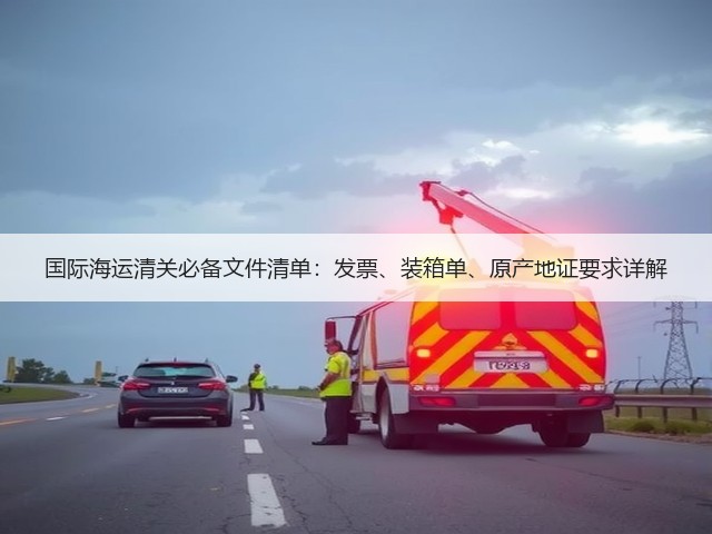 国际海运清关必备文件清单:发票、装箱单、原产地证要求详解(图1) 国际海运清关必备文件清单:发票、装箱单、原产地证要求详解(图1)