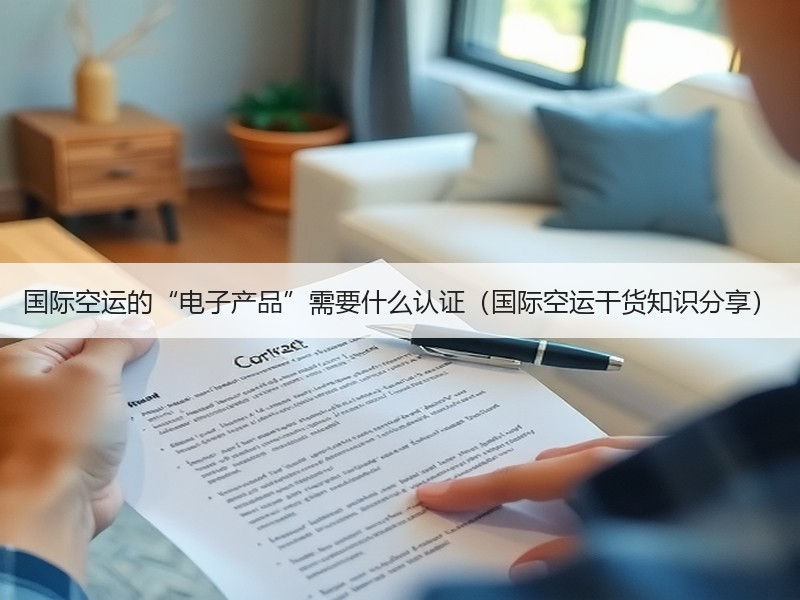 国际空运的“电子产品”需要什么认证（国际空运干货知识分享）