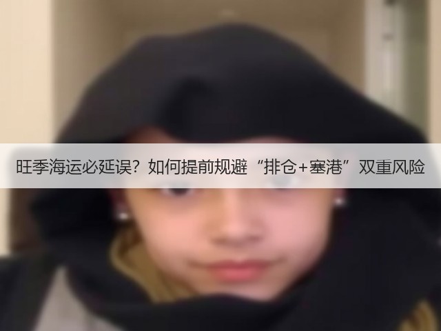 旺季海运必延误?如何提前规避“排仓+塞港”双重风险(图1) 旺季海运必延误?如何提前规避“排仓+塞港”双重风险(图1)