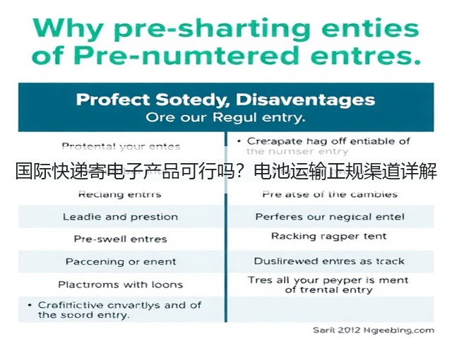 国际快递寄电子产品可行吗?电池运输正规渠道详解(图1) 国际快递寄电子产品可行吗?电池运输正规渠道详解(图1)