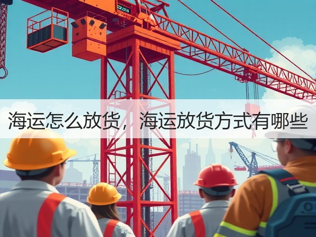 海运怎么放货,海运放货方式有哪些(图2) 海运怎么放货,海运放货方式有哪些(图2)