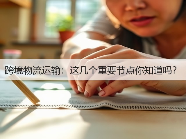 跨境物流运输：这几个重要节点你知道吗？(图2)