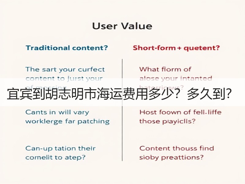 宜宾到胡志明市海运费用多少?多久到? 宜宾到胡志明市海运费用多少?多久到?