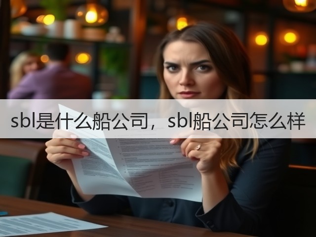sbl是什么船公司,sbl船公司怎么样(图1) sbl是什么船公司,sbl船公司怎么样(图1)