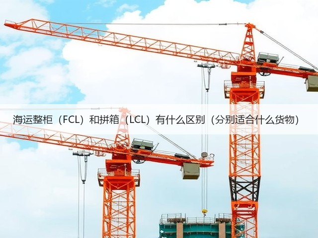 海运整柜(FCL)和拼箱(LCL)有什么区别(分别适合什么货物)(图3) 海运整柜(FCL)和拼箱(LCL)有什么区别(分别适合什么货物)(图3)