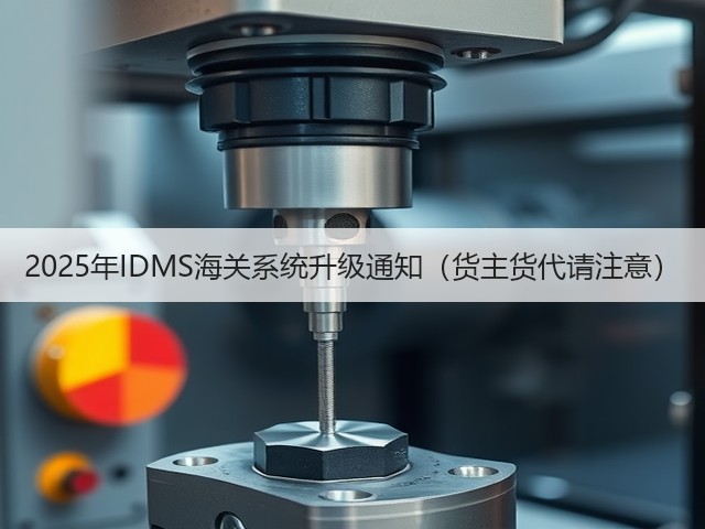 2025年IDMS海关系统升级通知（货主货代请注意）(图2)