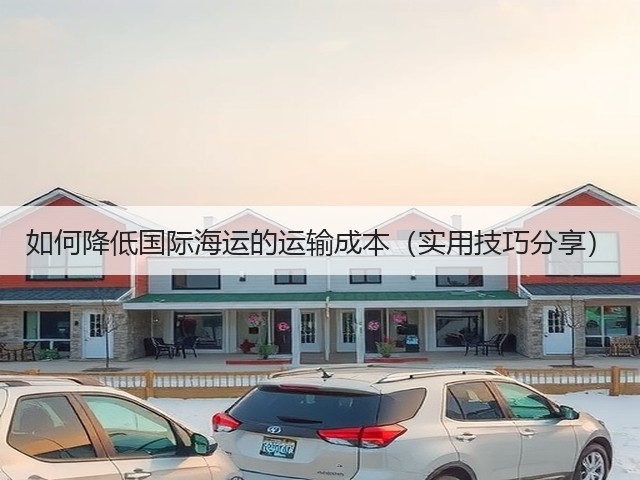 如何降低国际海运的运输成本(实用技巧分享)(图1) 如何降低国际海运的运输成本(实用技巧分享)(图1)
