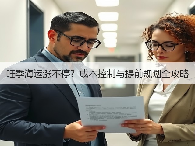 旺季海运涨不停?成本控制与提前规划全攻略(图3) 旺季海运涨不停?成本控制与提前规划全攻略(图3)