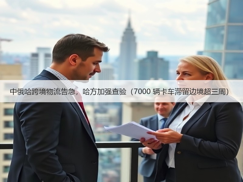 中俄哈跨境物流告急，哈方加强查验（7000 辆卡车滞留边境超三周）