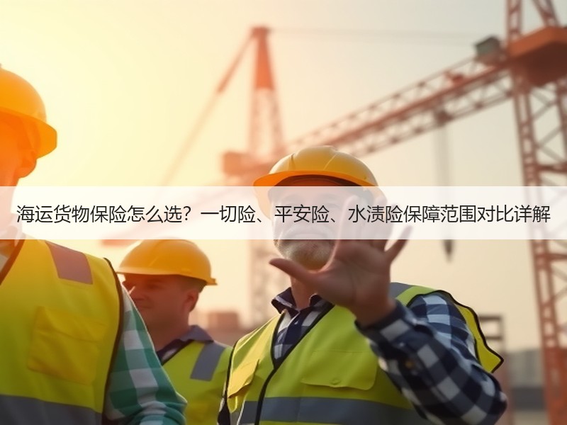 海运货物保险怎么选？一切险、平安险、水渍险保障范围对比详解