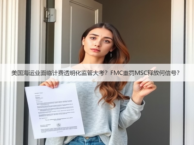 美国海运业面临计费透明化监管大考?FMC重罚MSC释放何信号? 美国海运业面临计费透明化监管大考?FMC重罚MSC释放何信号?
