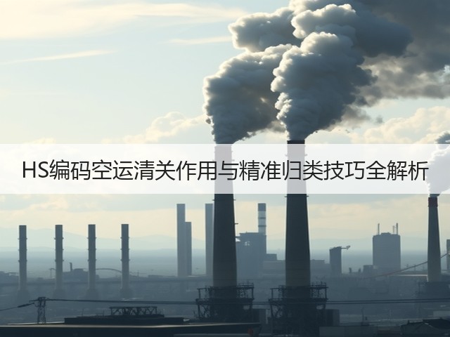 HS编码空运清关作用与精准归类技巧全解析(图1)
