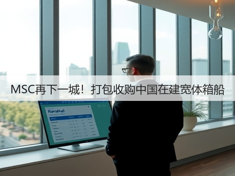 MSC再下一城!打包收购中国在建宽体箱船 MSC再下一城!打包收购中国在建宽体箱船