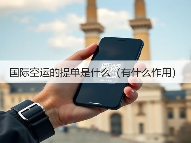 国际空运的提单是什么(有什么作用)(图3) 国际空运的提单是什么(有什么作用)(图3)
