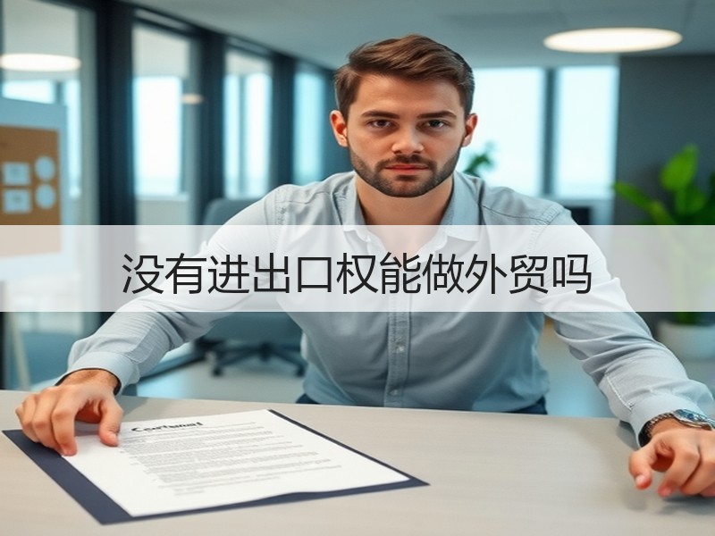 没有进出口权能做外贸吗