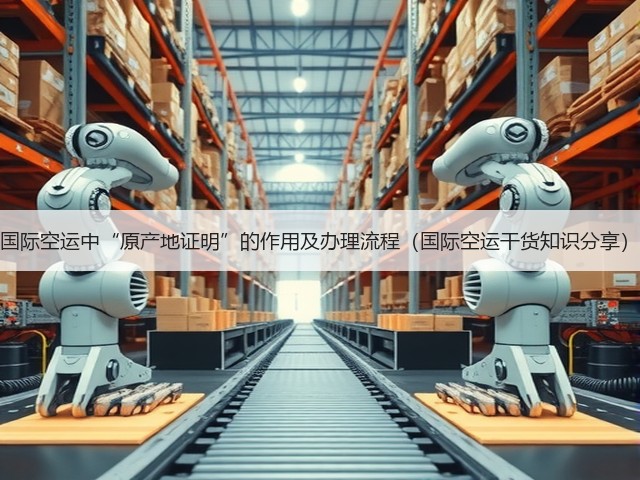国际空运中“原产地证明”的作用及办理流程（国际空运干货知识分享）(图1)