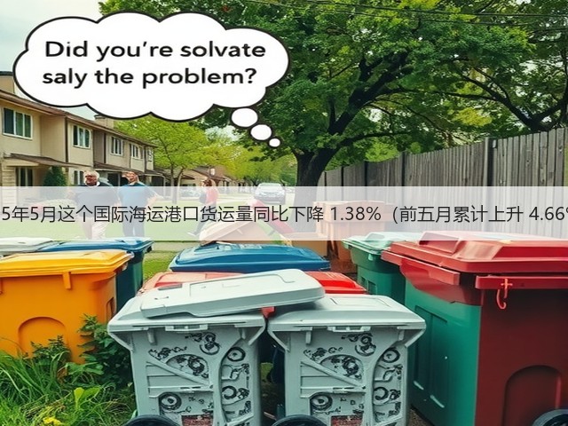 2025年5月这个国际海运港口货运量同比下降 1.38%（前五月累计上升 4.66%）(图3)