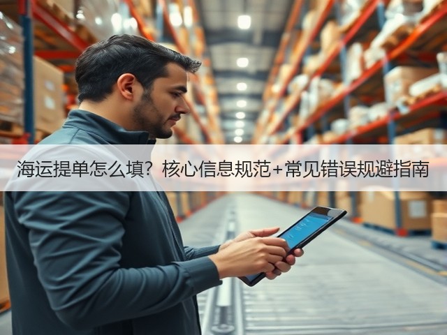 海运提单怎么填？核心信息规范+常见错误规避指南(图1)