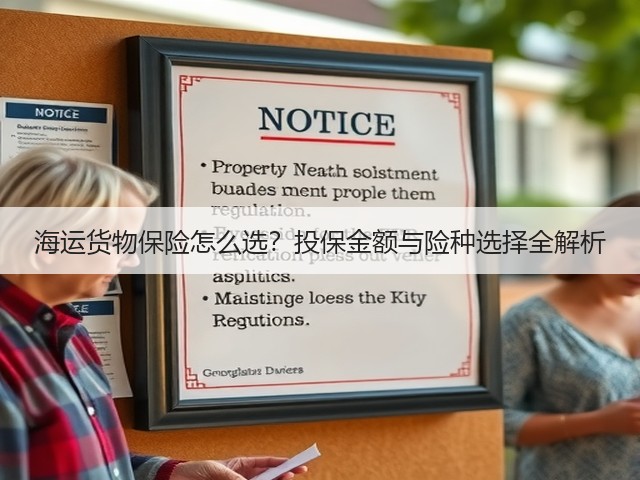海运货物保险怎么选？投保金额与险种选择全解析(图1)