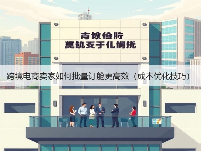 跨境电商卖家如何批量订舱更高效(成本优化技巧)(图2) 跨境电商卖家如何批量订舱更高效(成本优化技巧)(图2)