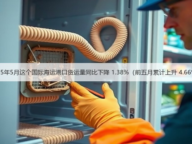 2025年5月这个国际海运港口货运量同比下降 1.38%（前五月累计上升 4.66%）(图1)