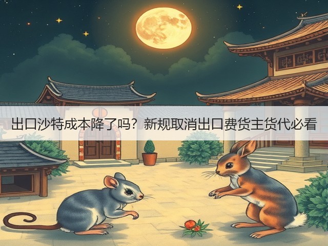 出口沙特成本降了吗?新规取消出口费货主货代必看(图1) 出口沙特成本降了吗?新规取消出口费货主货代必看(图1)