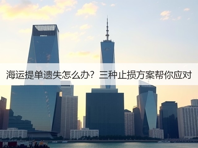 海运提单遗失怎么办?三种止损方案帮你应对(图2) 海运提单遗失怎么办?三种止损方案帮你应对(图2)
