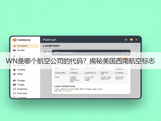 WN是哪个航空公司的代码?揭秘美国西南航空标志(图2) WN是哪个航空公司的代码?揭秘美国西南航空标志(图2)