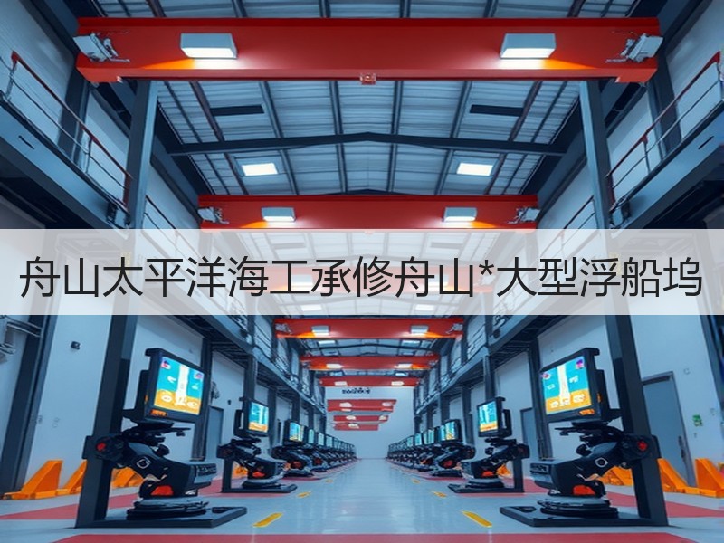 舟山太平洋海工承修舟山*大型浮船坞