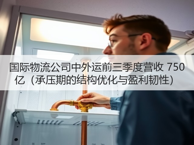 国际物流公司中外运前三季度营收 750 亿(承压期的结构优化与盈利韧性)(图3) 国际物流公司中外运前三季度营收 750 亿(承压期的结构优化与盈利韧性)(图3)