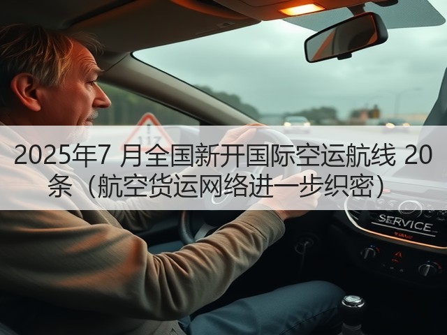 2025年7 月全国新开国际空运航线 20 条(航空货运网络进一步织密)(图1) 2025年7 月全国新开国际空运航线 20 条(航空货运网络进一步织密)(图1)