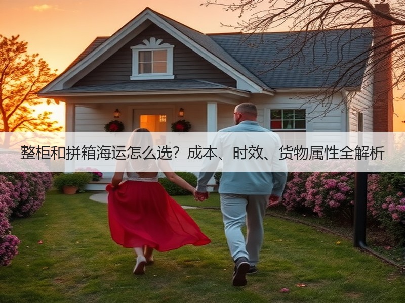 整柜和拼箱海运怎么选？成本、时效、货物属性全解析