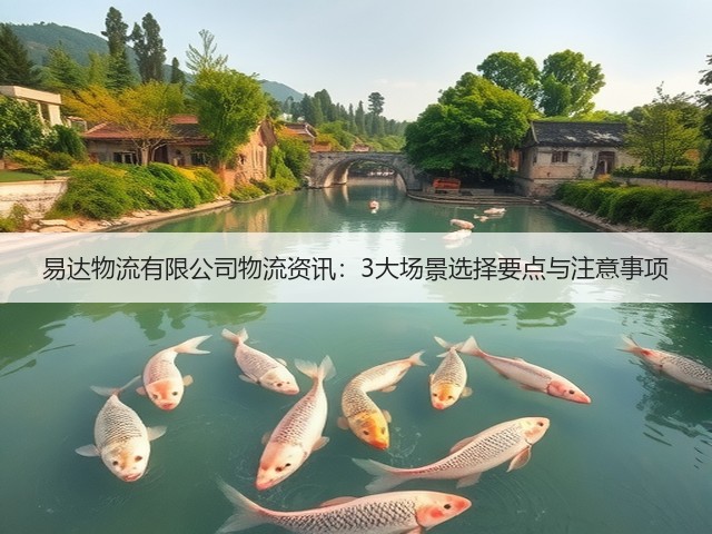 易达物流有限公司物流资讯：3大场景选择要点与注意事项(图1)