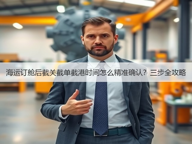 海运订舱后截关截单截港时间怎么精准确认?三步全攻略(图1) 海运订舱后截关截单截港时间怎么精准确认?三步全攻略(图1)