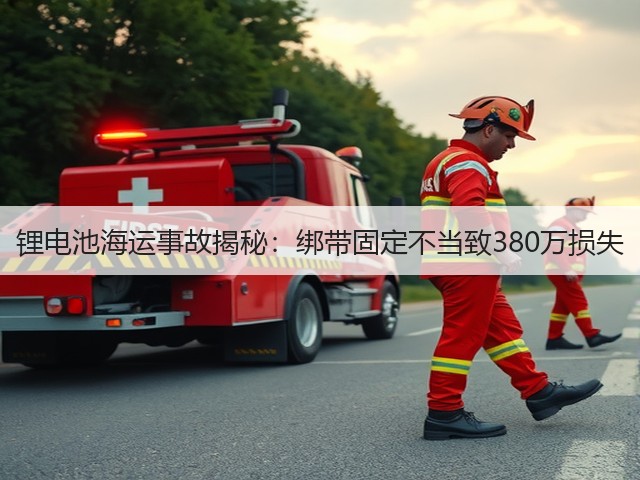 锂电池海运事故揭秘:绑带固定不当致380万损失(图1) 锂电池海运事故揭秘:绑带固定不当致380万损失(图1)
