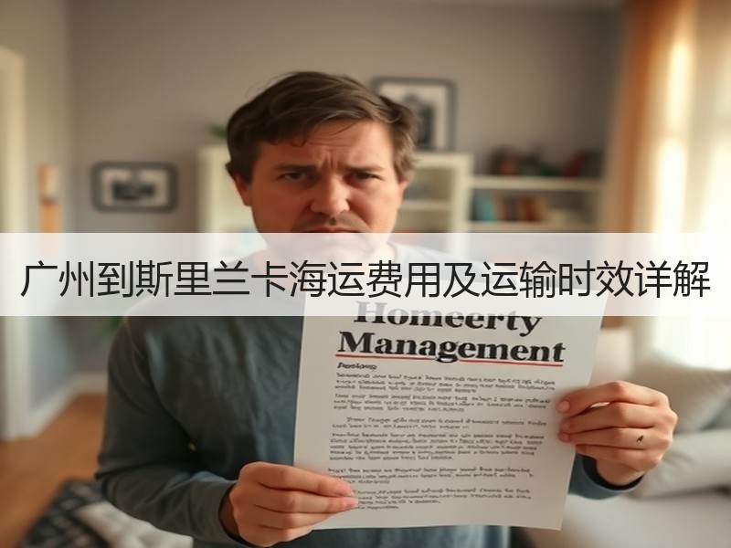 广州到斯里兰卡海运费用及运输时效详解