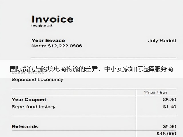 国际货代与跨境电商物流的差异：中小卖家如何选择服务商(图1)