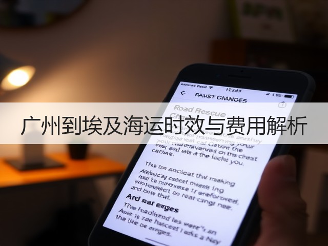 广州到埃及海运时效与费用解析(图3)