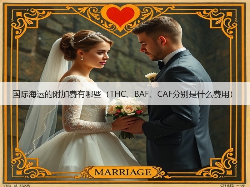 国际海运的附加费有哪些（THC、BAF、CAF分别是什么费用）